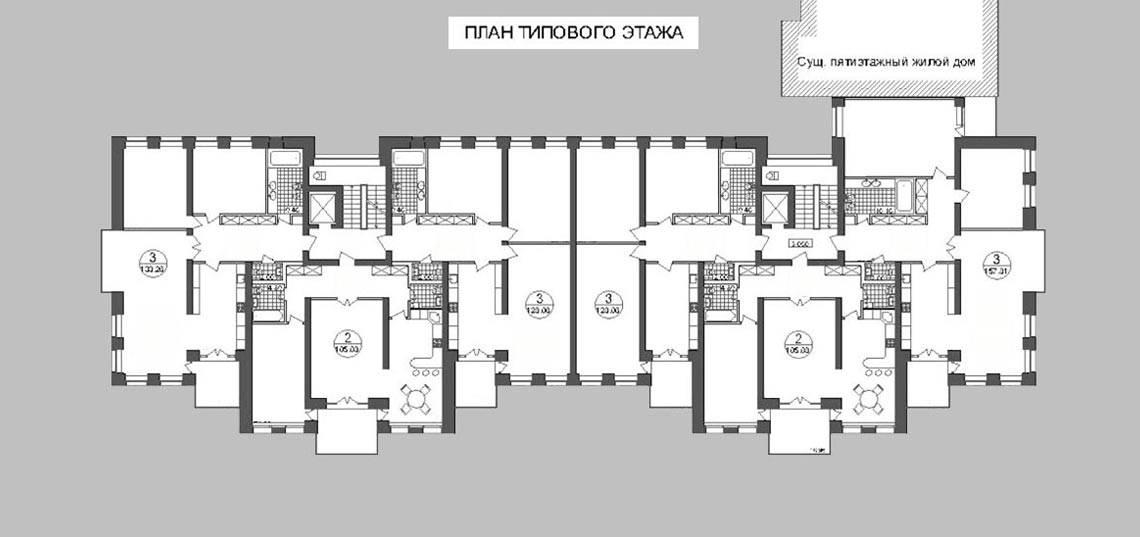 План типового этажа