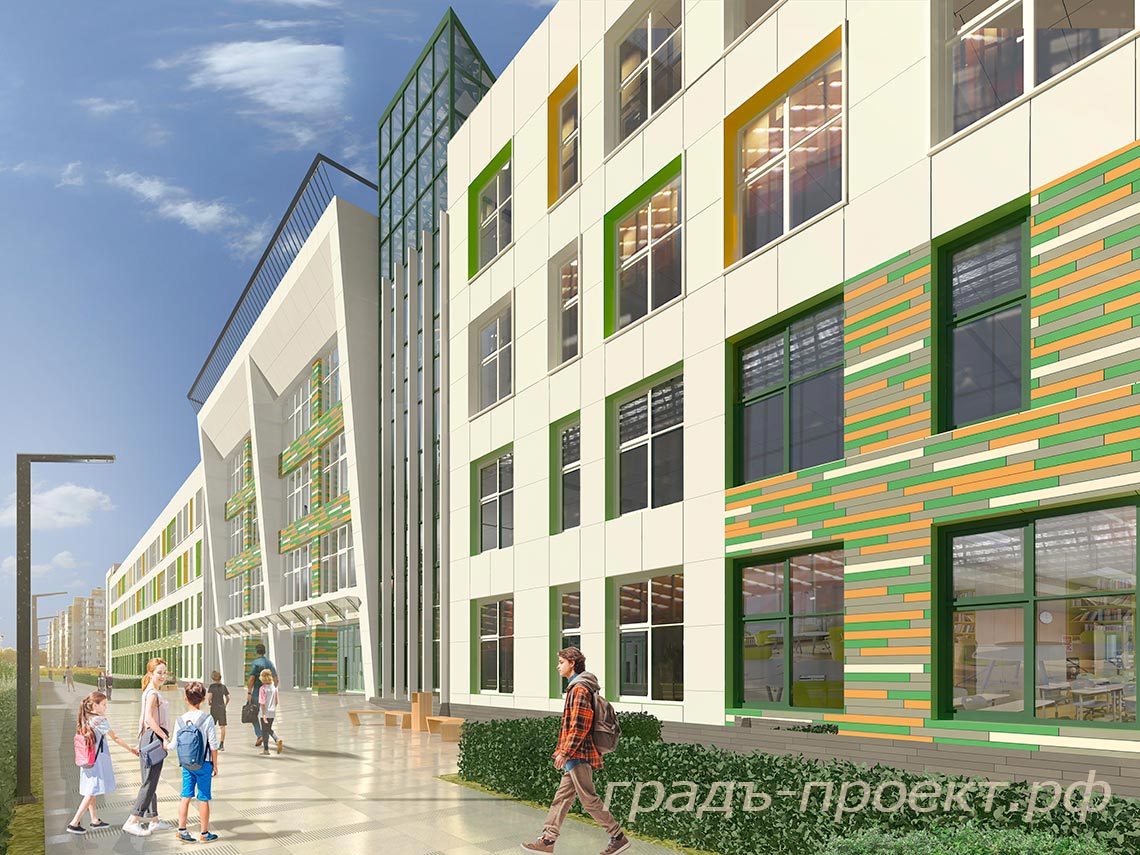 Общий вид №5 здания школы Общий вид №5 здания школы