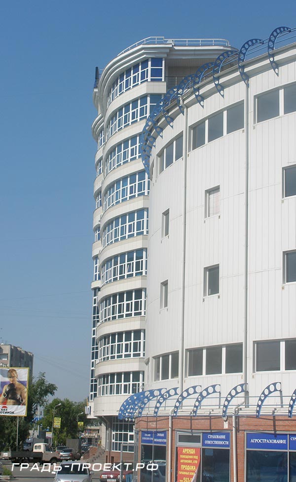 Вид офисного здания с восточной стороны
